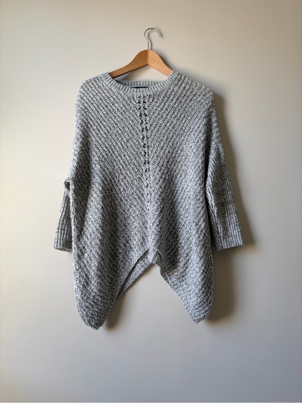 Forever 21 Soft Gray Open Knit Women's Pullover Sweater